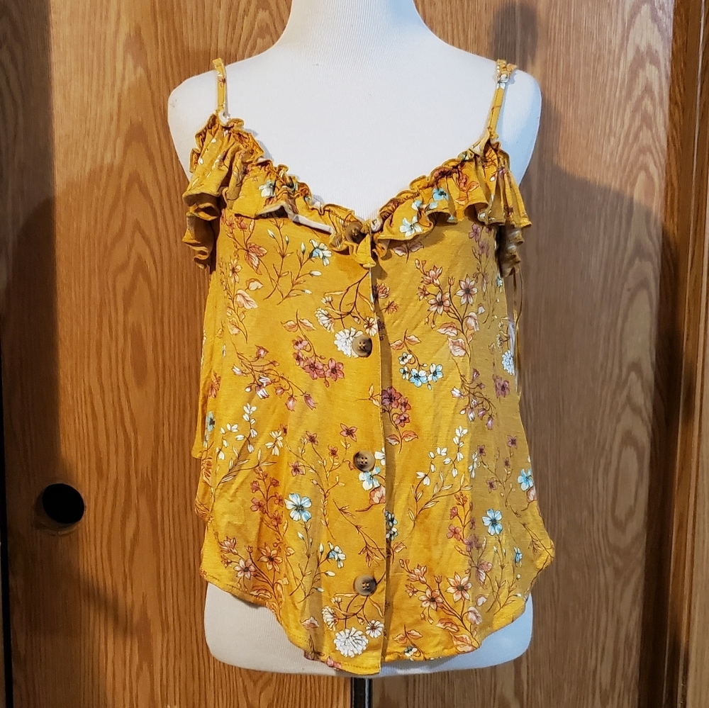 Cloud Chaser asymmetrical crop tank